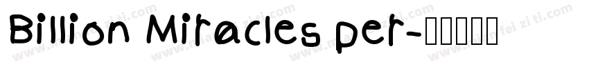 Billion Miracles per字体转换